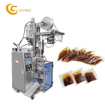 China Automatic Food Bag Small Chilli Tomato Sauce Oil Honey Sauce Filling Packing Machine for sale