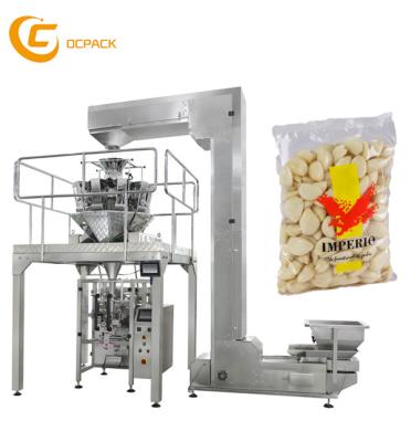 China Full Automatic Weighing Food Granule Rice Beans Peanut Garlic Packing Machine for sale