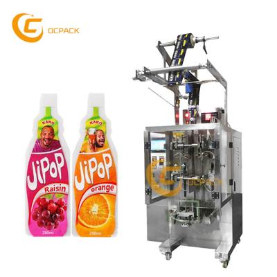 China Food In Stock Jelly Juice Irregular Shape Sachet Packing Machine for sale