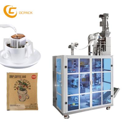 China Food In Stock Portable Inner And Outer Wrapping Drip Coffee Bag Packing Machine for sale