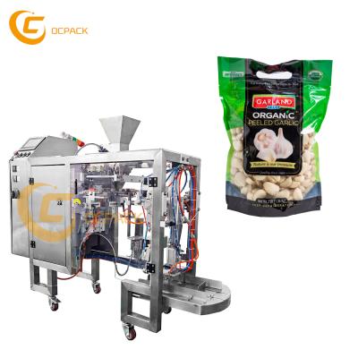 China Automatic food granule doypack zipper bag peanut peanut garlic packing machine for sale