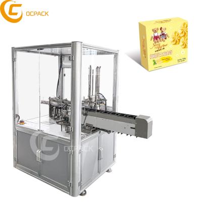 China Full Automatic Food Cardboard Soft Small Gift Box Plastic Box Packaging Crate Machine Price for sale