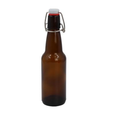 China 0.8MPa-1.2MPa 330ml 500ml Swing Top Beverage Stored Empty Glass Beer Bottle for sale