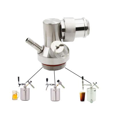 China Portable Stocked Stainless Steel Barrel Connector Beer Keg Valve for sale