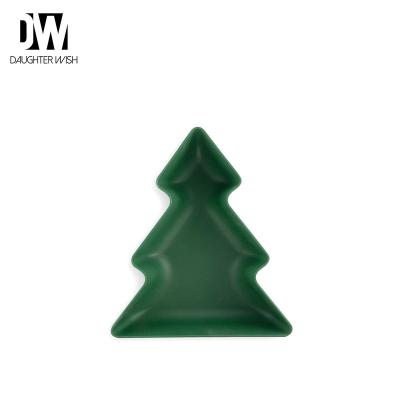 China Sustainable Popular Wholesale Designs Christmas Tree Shape Unbreakable Melamine Bowl Gift For Christmas for sale