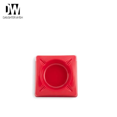 China Europe Product Hot Selling Upscale Square Round Red Custom Melamine Plastic Ashtray for sale