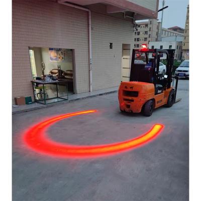 China High Quality Lightweight Forklift Spot Light Arc Zone Forklift Aluminum Die Cast Housing Blue Warning Light for sale