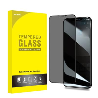 China Mobile Phone XOWO 2.5D 9H Privacy Tempered Glass Full Coverage Anti-Spy Anti-Spy Screen Protector For iPhone Samsung Huawei Vivo Xiaomi for sale