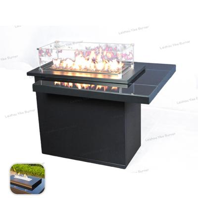 China Stocked Outdoor Gas Fire Pit Outdoor Accept Customized With Gas Burner Kit for sale