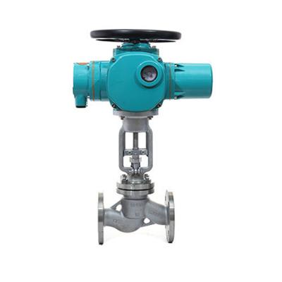 China General Cast High Temperature Oil Steam Connection Flange Water Remote Smart Switch Adjustment Steel Electric Ball Valve for sale