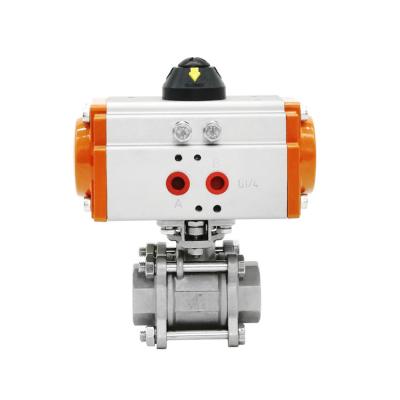 China 1 Inch General Stainless Steel Ball Valve Controller With Internal Wire Connection For Double Acting Pneumatic Valves for sale