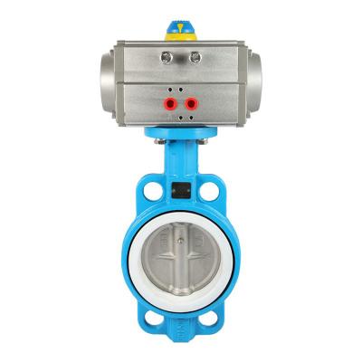 China General Stainless Steel EPDM Soft Seal Cast Iron Butterfly Valve Pneumatic Control 2 Inch Pneumatic Valve for sale