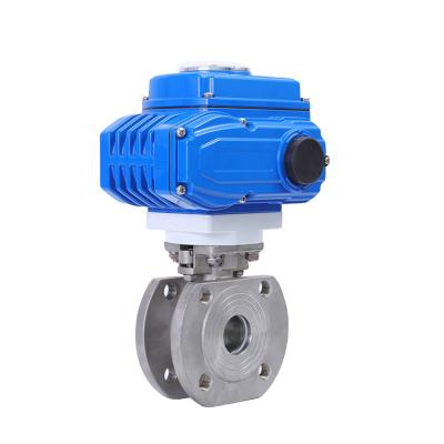 China General 304 stainless steel ultra-thin ball valve for electric sandwich ball valve O-cut explosion-proof ball valve for sale