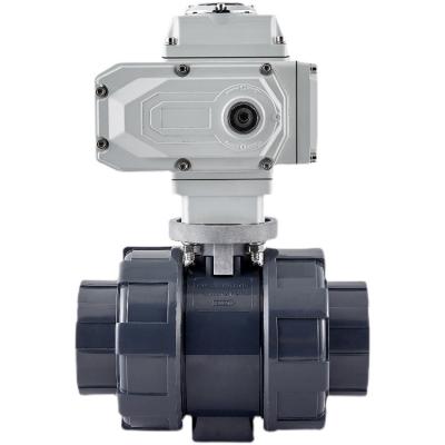 China Upvc Liquid Control Valve Ball Valve General Electrical Double Thread Internal Connector Can Be Customized 2 Way 3 Way for sale