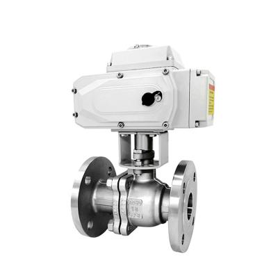 China General Electric Actuator Ball Valve 304 Stainless Steel Valve Chemical, Petroleum And Natural Gas Liquid Control Valve for sale