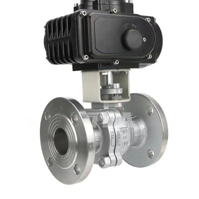 China General 304 stainless steel electric ball valve flange connected with high temperature and high pressure gas control valve for sale