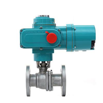 China General High Temperature Resistant Flange Connection Stainless Steel Explosion Proof Steam Regulating Electric Ball Valve for sale