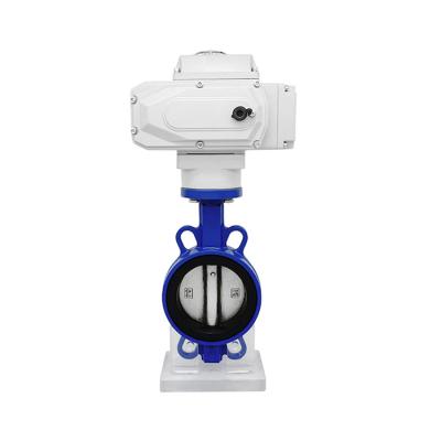 China Ethylene Propylene Tetrafluoroseal Electric Butterfly Valve Stainless Steel General Malleable Iron Switch Valve Regulating Pairs for sale