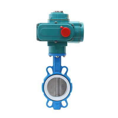 China General Soft Seal Plate 304 Flange PTFE Acid And Alkali Corrosion Resistance Electrical Adjustment Switch Valve for sale