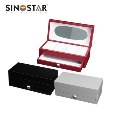 China Individual Compartments Wooden Watch Box Packing Top And Bottom Box/custom for Watch Box zu verkaufen