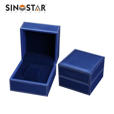 中国 Leather Wristwatch Display Box with Inside Material of Beig Velvet and 1 Box Included 販売のため