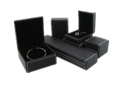 China High End Leather Jewelry Box Elegant Style UV Coating Embossed Eco - Friendly for sale