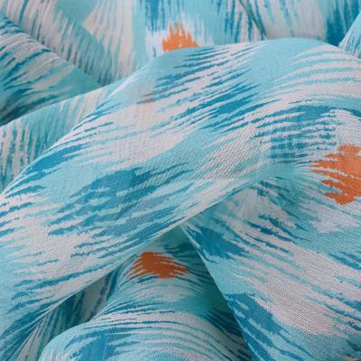 China Pure Silk Fabric 10mm Crinkle Georgette Silk Customization Digital Print for sale