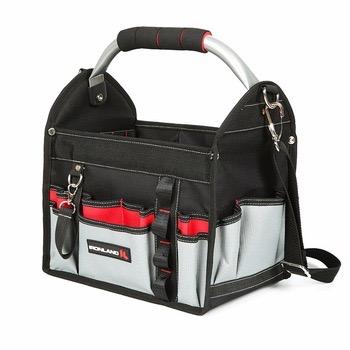 China Portable Stainless Steel Handle HVAC/Technician Tool Organizer Custom Tool Bag for sale