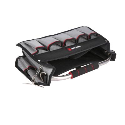 China Foldable sides; Folding tool bag made of heavy duty 1680d polyester for sale