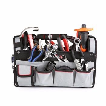 China Durable Technician Tool Bag Polyester Hand Tool Carry Bag Open Top Case Tool Bag for sale