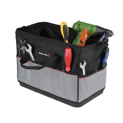 China Tool Bag Open Top Tool Bag Reinforced Sides Wide Organizer Over Zipper And 13 Inch Tool Storage for sale