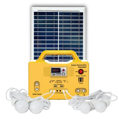 China Best Selling 20W Solar Generator with SG1220W Solar Panel Solar Power Lighting System for sale