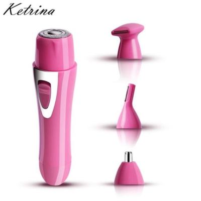 China Hotel Mini Electric Lady Shaver Hair Remover/Epilator/Epilator 4 In 1 Usb Electric Hair Remover Kit Rechargeable Battery Color Box for sale