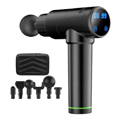 China Body Rechargeable Battery Tissue Fascia Cordless Deep Vibrating Muscle Massage Gun for sale