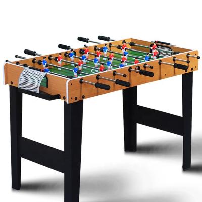 China MDF Sport Mini 2 MDF Black Kids Players Football Game Table Wood Table Football Desk Kids Playing Durable Mini Billiard Poo for sale