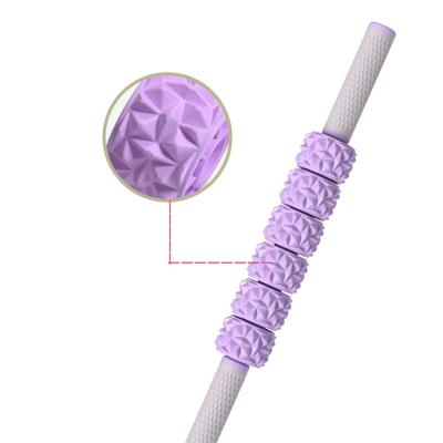 China PP+TPE+tube Muscle Roller Stick Body Massage Sticks Tools Massage Bar Leg Roller For Muscles Neck Stick Roller Massager for sale