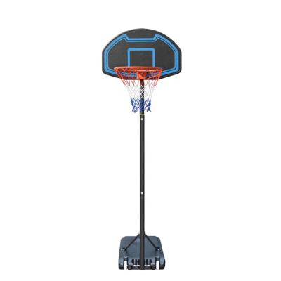 China Adjustable Indoor Children Basketball Hoop Wall PE Height Wall Basketball Standing Frame Set With Hoop Net Backboard for sale