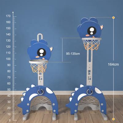 China PE Mini Toddler Kids Portable Baby Ring Toy Plastic Removable Indoor Adjustable Kids Mini Stand Holder Basketball Hoop for sale