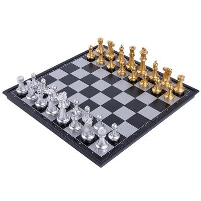 China High Quality Portable Wooden Chess Set Board Game With Magnetic Plastic Deluxe Chess Board 3 In 1 Chess Set for sale