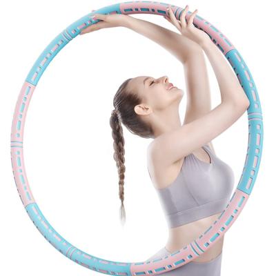 China Eight-section steel tube detachable weighted weighted fitness exercise massage ball hoola circles for sale