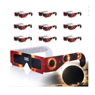 China High Quality Cardboard+PET Factory Price Eclipse Quartz Watching Solar Eclipse Glasses For View Eclipse for sale