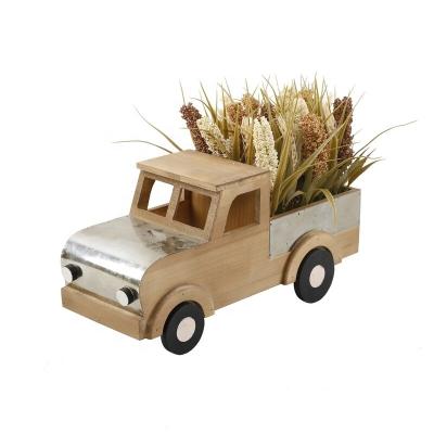 China Refined Armored Holiday Decorations 2022 Products Collection Loaded With Wooden Straw Holiday Decorations Harvest Festival Decoration for sale