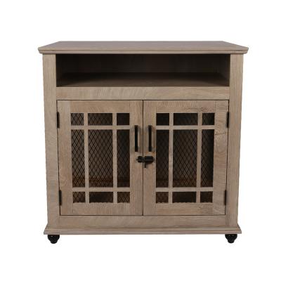 China Spacious Storage Anti Chew Construction Design Large Dog House Engineered Wooden Dog Crate Furniture for sale