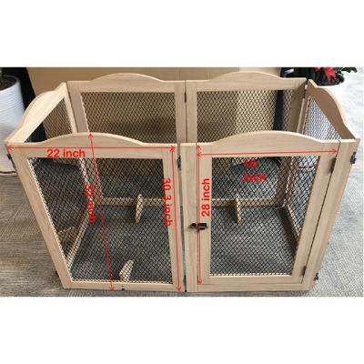 China Sustainable Total Win Freestanding Wire Pet Gate for Dogs, 31.5 inches High for The House, Doorway, Stairs, Pet Puppy Safety Fence for sale