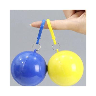 China Bachelorette Raincoat Manufacturer Wholesale Portable Plastic Ball Disposable Raincoat for sale