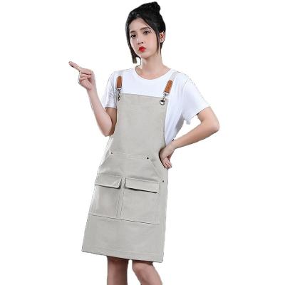 China Wholesale High Quality Custom Logo Kitchen Waist Apron Cleaning Leather Eco-friendly With Straps Apron for sale