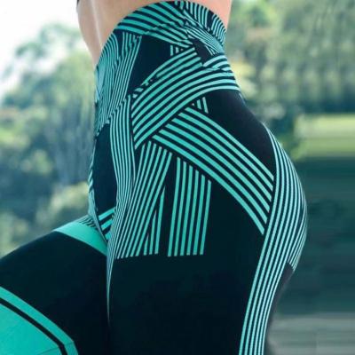 China Breathable High Waist Splicing Hip Up Running Tightness Elasticity Sports Fitness Pants for sale