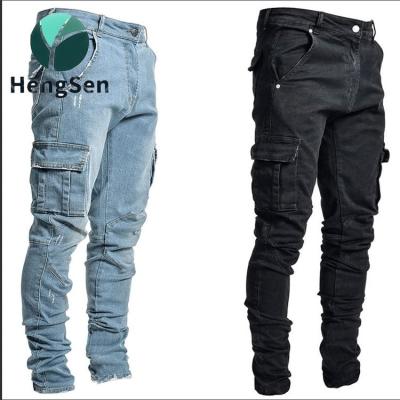 China New QUICK DRY Men's Small Jeans Pocket Side Foot Skinny Jeans Men for sale