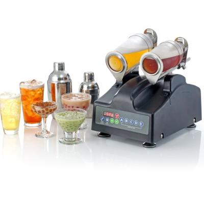 China Hotels Electric Counter Top Bubble Milk Tea Boba Milk Shaking Machine Shaker Machines with Timer Two Cups Holders for sale