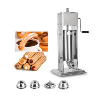 China Winery 304 Stainless Steel Manual 10L Vertical Churros Maker Machine for sale